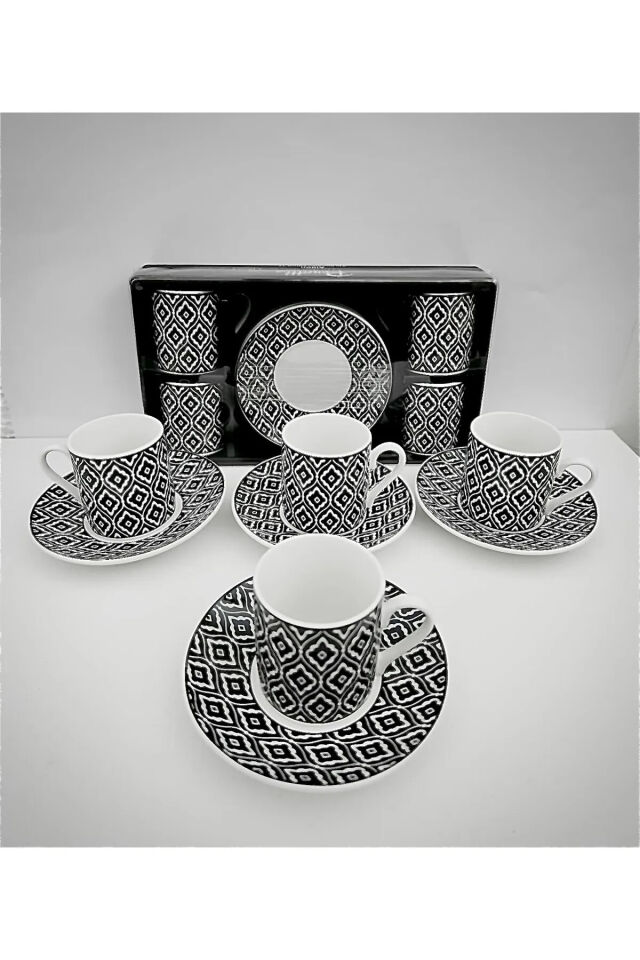 Perotti Aldon 4'lü Türk Kahvesi Fincan Takımı