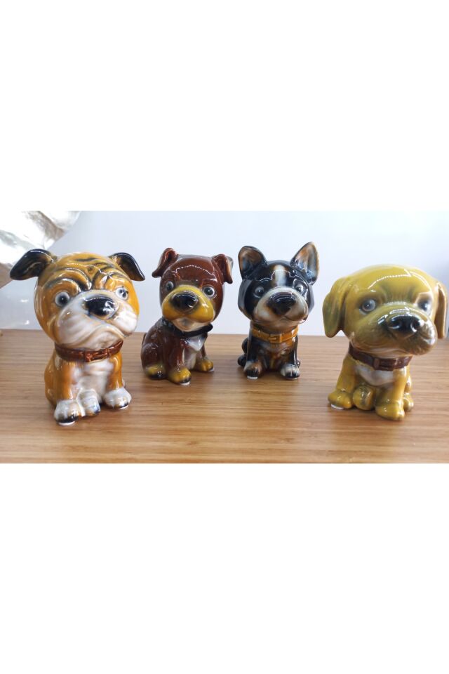 4'lü Porselen Köpek