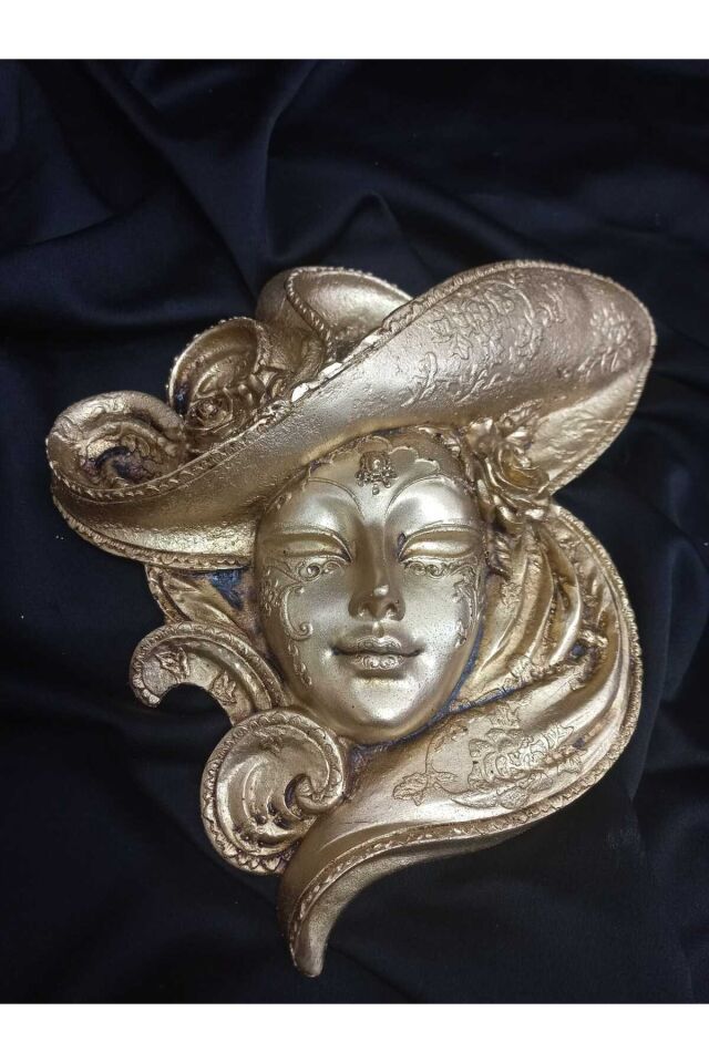 Altın Rengi Dekor Mask