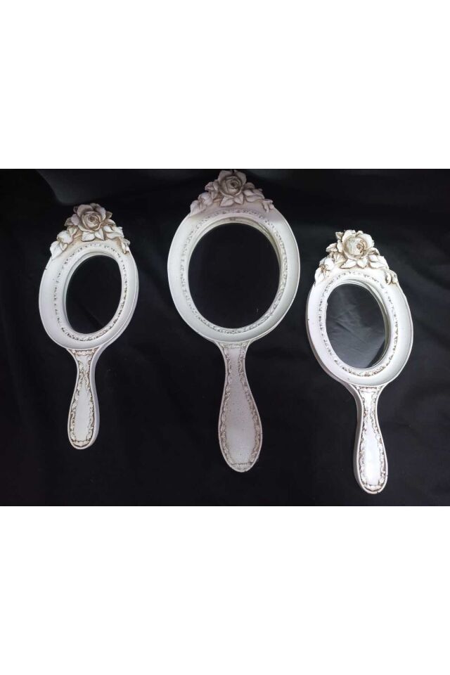 3'lü Dekoratif Duvar Aynası