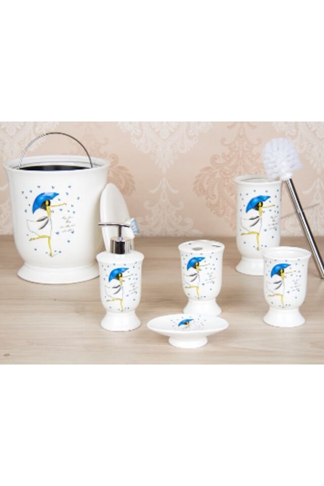 Porselen 6 Parça Banyo Seti